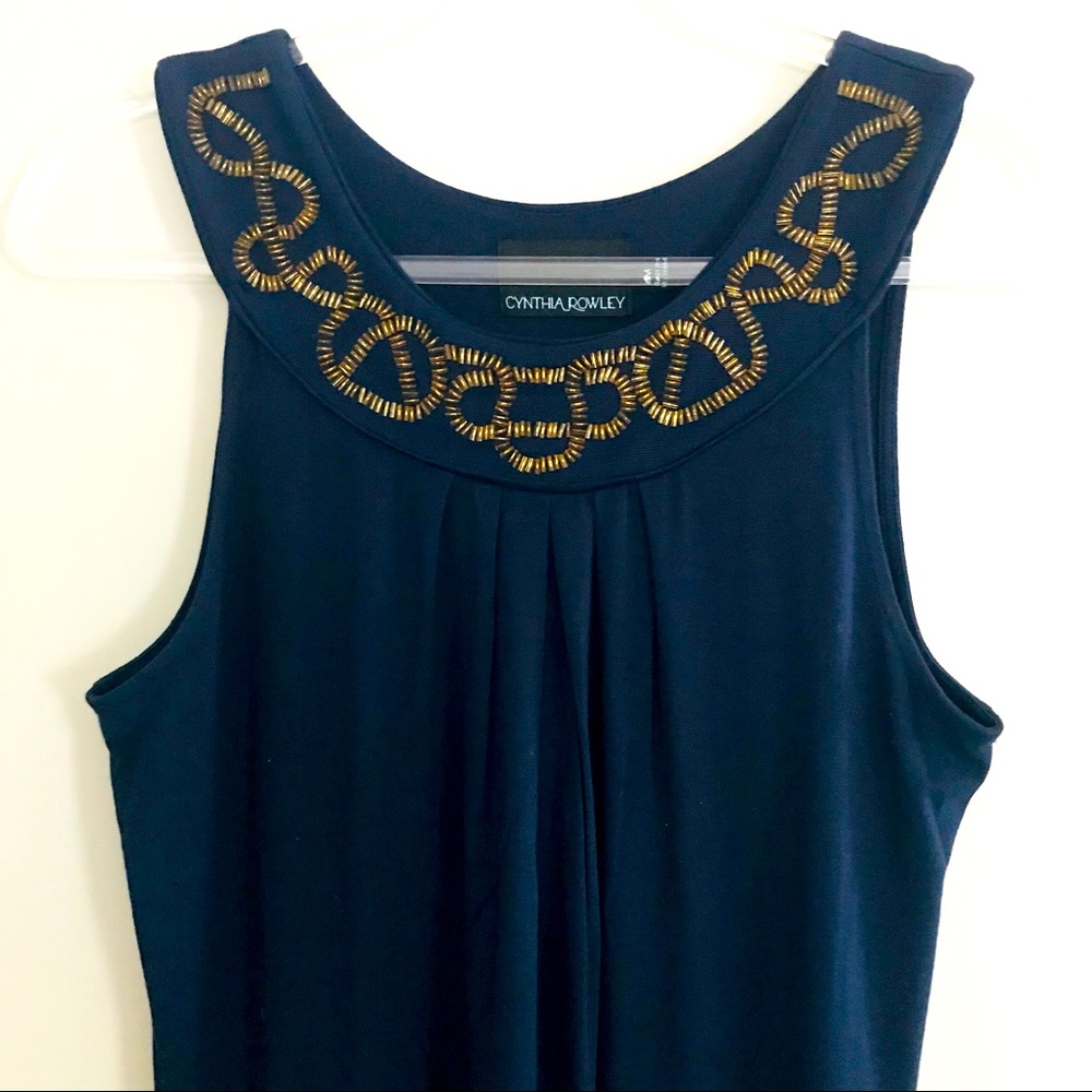 CYNTHIA ROWLEY | Med | Dress | Navy Blue